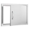 BBQ Access Door 24 In. W X 17 In. H Horizontal Single BBQ Door Stainless Steel Outdoor Kitchen Doors For BBQ Island -Patio Furniture Shop vevor outdoor kitchen doors 17x24ycspcgm00001v0 64 1000