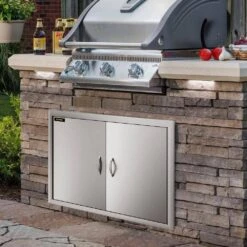 BBQ Access Door 28 In. W X 19 In. H Double BBQ Door Stainless Steel Outdoor Kitchen Doors For BBQ Island,Grill Station 17 BBQ Access Door 28 In. W X 19 In. H Double BBQ Door Stainless Steel Outdoor Kitchen Doors For BBQ Island,Grill Station -Patio Furniture Shop vevor outdoor kitchen doors 19x28cbxgcgskm001v0 31 1000