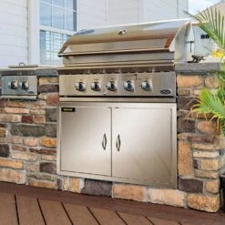 Outdoor Kitchen Doors 42 In. W X 21 In. H Double BBQ Door Stainless Steel BBQ Access Door 17 Outdoor Kitchen Doors 42 In. W X 21 In. H Double BBQ Door Stainless Steel BBQ Access Door -Patio Furniture Shop vevor outdoor kitchen doors 21 13x42x1 63skm1v0 31 1000