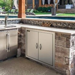 Double Door Outdoor Kitchen Access 26 X 24 In. Wall Construction Stainless Steel Flush Mount For BBQ Island 17 Double Door Outdoor Kitchen Access 26 X 24 In. Wall Construction Stainless Steel Flush Mount For BBQ Island -Patio Furniture Shop vevor outdoor kitchen doors 26yc304bxgsccgm01v0 31 1000