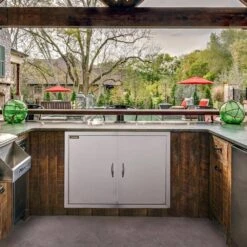 BBQ Double Access Door 31 In. W X 24 In. H BBQ Door Stainless Steel Wall Construction Kitchen Door For BBQ Island,Grill -Patio Furniture Shop vevor outdoor kitchen doors 31x24cbxgcgskm001v0 31 1000