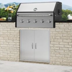 31 In. W X 31 In. H 304 Stainless Steel BBQ Access Door With Paper Towel Holder Outdoor Kitchen Doors For Storage Room 17 31 In. W X 31 In. H 304 Stainless Steel BBQ Access Door With Paper Towel Holder Outdoor Kitchen Doors For Storage Room -Patio Furniture Shop vevor outdoor kitchen doors 31yc304bxgbbqscgmv0 31 1000
