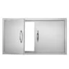 Outdoor Kitchen Access 34.5 In. W X 19 In. H Wall Construction Stainless Steel Grill Doors For BBQ Island,Double Door -Patio Furniture Shop vevor outdoor kitchen doors 34 5x19ycbxgskcgmv0 64 1000