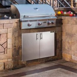 Stainless BBQ Doors 36 In. W X 23 In. H Grill Doors Double Access Door For Outside Cabinet 17 Stainless BBQ Doors 36 In. W X 23 In. H Grill Doors Double Access Door For Outside Cabinet -Patio Furniture Shop vevor outdoor kitchen doors 36ycbxgsjsskmcgm1v0 31 1000