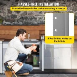 Stainless BBQ Doors 36 In. W X 23 In. H Grill Doors Double Access Door For Outside Cabinet 14 Stainless BBQ Doors 36 In. W X 23 In. H Grill Doors Double Access Door For Outside Cabinet -Patio Furniture Shop vevor outdoor kitchen doors 36ycbxgsjsskmcgm1v0 44 1000