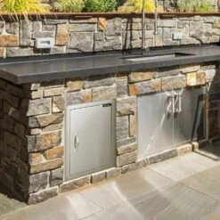 BBQ Access Door 18 In. W X 20 In. H Vertical Single Outdoor Kitchen Doors Stainless Steel BBQ Door For Grill Station -Patio Furniture Shop vevor outdoor kitchen doors 3x20x18cgm0000001v0 31 1000