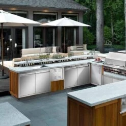 Vented Access Door 12 In. X 12 In. Single Access Door With Lock Outdoor Cooking Doors Flush Mount Vented Utility Door -Patio Furniture Shop vevor outdoor kitchen doors bxgcgm30412w12h01v0 31 1000