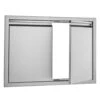 BBQ Access Door 30 In. W X 21 In. H Brushed Stainless Steel Outdoor Kitchen Door With Hooks For Outside Cabinet -Patio Furniture Shop vevor outdoor kitchen doors bxgcgmsc30w21hin1v0 64 1000