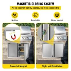 Outdoor Kitchen Cabinets Door 30.5 In. W X 21 In. H Grill Doors With Recessed Handle Access Door For BBQ Island 15 Outdoor Kitchen Cabinets Door 30.5 In. W X 21 In. H Grill Doors With Recessed Handle Access Door For BBQ Island -Patio Furniture Shop vevor outdoor kitchen doors bxgcgmxksk30 5x21v0 fa 1000