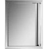 17 In. W X 24 In. H Single BBQ Stainless Steel Access Door With Recessed Handle Outdoor Kitchen Doors For Storage Room -Patio Furniture Shop vevor outdoor kitchen doors bxgcgmxkskm17x241v0 64 1000