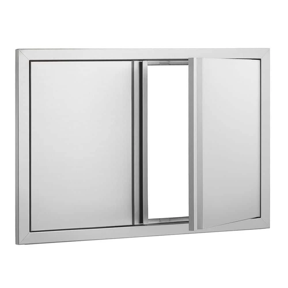 BBQ Access Door 28 In. W X 19 In. H Double BBQ Door Stainless Steel With Recessed Handle Outdoor Kitchen Doors 3 BBQ Access Door 28 In. W X 19 In. H Double BBQ Door Stainless Steel With Recessed Handle Outdoor Kitchen Doors