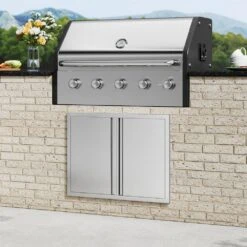 31 In. W X 24 In. H Stainless Steel BBQ Access Door With Recessed Handle Outdoor Kitchen Doors For Outside Cabinet 17 31 In. W X 24 In. H Stainless Steel BBQ Access Door With Recessed Handle Outdoor Kitchen Doors For Outside Cabinet -Patio Furniture Shop vevor outdoor kitchen doors bxgcgmxkskm31x241v0 31 1000