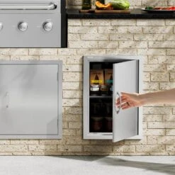 Single Outdoor Kitchen Door 18 In. W X 24 In. H BBQ Access Door Stainless Steel Flush Mount Door Wall Vertical Door 17 Single Outdoor Kitchen Door 18 In. W X 24 In. H BBQ Access Door Stainless Steel Flush Mount Door Wall Vertical Door -Patio Furniture Shop vevor outdoor kitchen doors dmmbscjmys18ht3rav0 31 1000