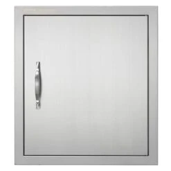 Single Outdoor Kitchen Door 18 In. W X 20 In. H BBQ Access Door Stainless Steel Flush Mount Door