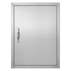 20 In. W X 27 In. H Single Outdoor Kitchen Door BBQ Access Door Stainless Steel Flush Mount Door Wall Vertical Door