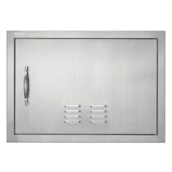 24 In. W X 17 In. H Single Outdoor Kitchen Door BBQ Access Door Stainless Steel Flush Mount Door Wall Vertical Door
