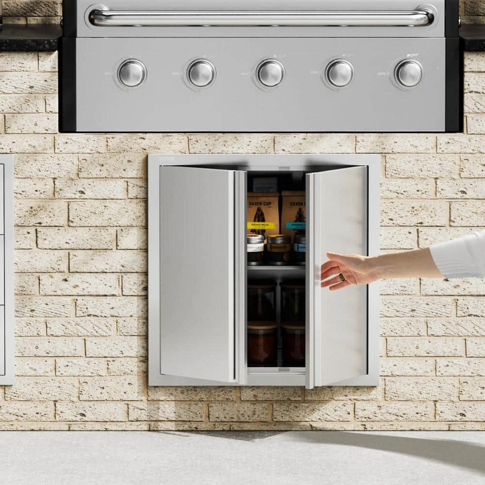 Double Outdoor Kitchen Door 24 In. W X 24 In. H BBQ Access Door Stainless Steel Flush Mount Door Wall Vertical Door 10 Double Outdoor Kitchen Door 24 In. W X 24 In. H BBQ Access Door Stainless Steel Flush Mount Door Wall Vertical Door - Image 8