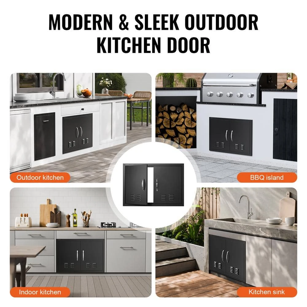 Double Outdoor Kitchen Door 30 In. W X 21 In. H BBQ Access Door Cold Plate Flush Mount Door Wall Vertical Door 8 Double Outdoor Kitchen Door 30 In. W X 21 In. H BBQ Access Door Cold Plate Flush Mount Door Wall Vertical Door - Image 6