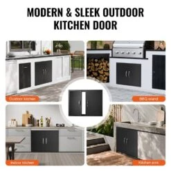 31 In. W X 24 In. H Double Outdoor Kitchen Door BBQ Access Door Cold Plate Flush Mount Door Wall Vertical Door 15 31 In. W X 24 In. H Double Outdoor Kitchen Door BBQ Access Door Cold Plate Flush Mount Door Wall Vertical Door -Patio Furniture Shop vevor outdoor kitchen doors smmbscjmhs31cl51jv0 fa 1000