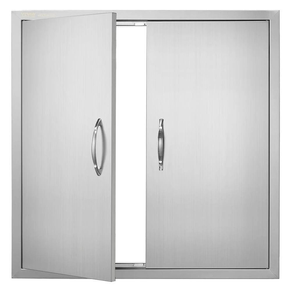 Double Outdoor Kitchen Door 31 In. W X 31 In. H BBQ Access Door Stainless Steel Flush Mount Door Wall Vertical Door 3 Double Outdoor Kitchen Door 31 In. W X 31 In. H BBQ Access Door Stainless Steel Flush Mount Door Wall Vertical Door