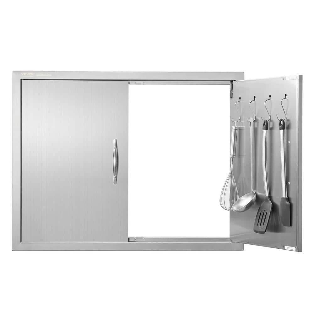 Double Outdoor Kitchen Door 31 In. W X 24 In. H BBQ Access Door Stainless Steel Flush Mount Door Wall Vertical Door 3 Double Outdoor Kitchen Door 31 In. W X 24 In. H BBQ Access Door Stainless Steel Flush Mount Door Wall Vertical Door
