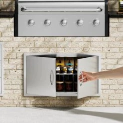 34 In. W X 19 In. H Double Outdoor Kitchen Door BBQ Access Door Stainless Steel Flush Mount Door Wall Vertical Door 17 34 In. W X 19 In. H Double Outdoor Kitchen Door BBQ Access Door Stainless Steel Flush Mount Door Wall Vertical Door -Patio Furniture Shop vevor outdoor kitchen doors smmbscjmys34xoa2hv0 31 1000