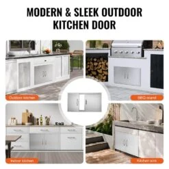 34 In. W X 19 In. H Double Outdoor Kitchen Door BBQ Access Door Stainless Steel Flush Mount Door Wall Vertical Door 15 34 In. W X 19 In. H Double Outdoor Kitchen Door BBQ Access Door Stainless Steel Flush Mount Door Wall Vertical Door -Patio Furniture Shop vevor outdoor kitchen doors smmbscjmys34xoa2hv0 fa 1000
