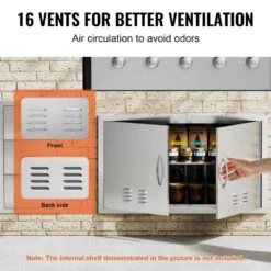 Double Outdoor Kitchen Door 36 In. W X 21 In. H BBQ Access Door Stainless Steel Flush Mount Door With Handles And Vents 13 Double Outdoor Kitchen Door 36 In. W X 21 In. H BBQ Access Door Stainless Steel Flush Mount Door With Handles And Vents -Patio Furniture Shop vevor outdoor kitchen doors smmbscjmys36i3iiav0 1f 1000