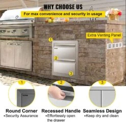 14 In. W X 14.5 In. H X 23 In. D Outdoor Kitchen Drawers Flush Mount Stainless Steel Double Access Drawers With Handles 15 14 In. W X 14.5 In. H X 23 In. D Outdoor Kitchen Drawers Flush Mount Stainless Steel Double Access Drawers With Handles -Patio Furniture Shop vevor outdoor kitchen drawers ctg10x20 2x39 201v0 fa 1000