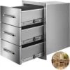 Outdoor Kitchen Drawers 16 In. W X 21.5 In. H X 18 In. D Stainless Steel BBQ Island Access Drawers With Handle -Patio Furniture Shop vevor outdoor kitchen drawers ctg16x22 3x180001v0 64 1000