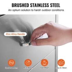 13 In. W X 20.4 In. H X 20.8 In. D Outdoor Kitchen Drawers Stainless Steel Flush Mount Double BBQ Access Drawers -Patio Furniture Shop vevor outdoor kitchen drawers ctg20 5x13x210001v0 1f 1000