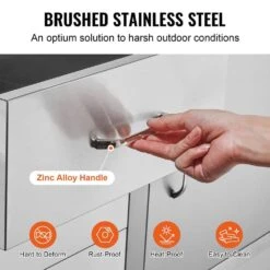 38.1 In. W X 22.6 In. H X 20.8 In. D Outdoor Kitchen Drawers Stainless Steel BBQ Access Drawers With Handle -Patio Furniture Shop vevor outdoor kitchen drawers ctg23x38 9x21 101v0 1f 1000