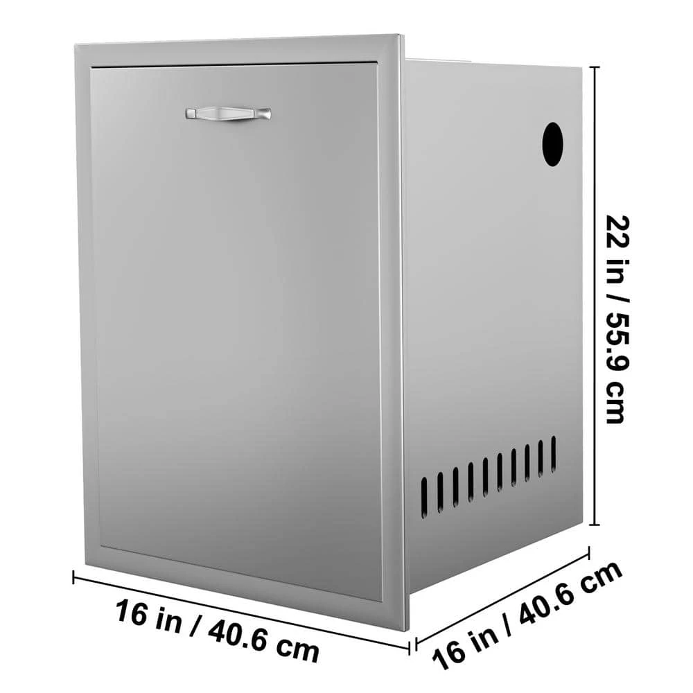 16 In. W X 22 In. H X 16 In. D Outdoor Kitchen Propane Tank Drawer Stainless Steel Propane Tank Drawer With Handle 9 16 In. W X 22 In. H X 16 In. D Outdoor Kitchen Propane Tank Drawer Stainless Steel Propane Tank Drawer With Handle - Image 7