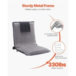 Floor Chair, 6-Position Adjustable Meditation Chair With Back Support, Folding Sofa Chair, Portable Lounge Chair -Patio Furniture Shop vevor outdoor lounge chairs dbyqbkwfs000dd52cv0 1f 1000