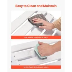 Adirondack Ottoman, 17. 7L X 19. 7W X 13. 8H In. HDPE Plastic Folding Adirondack Ottoman, Weather-Resistant Foot Rest -Patio Furniture Shop vevor outdoor lounge chairs kzdadldkttqpz41h0v0 fa 1000