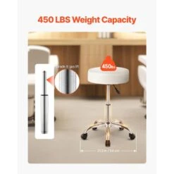 Round Rolling Stool Chair With Wheels, 450 Lbs. Capacity, Adjustable Plastic Outdoor Rocking Chair With Cushion, White 12 Round Rolling Stool Chair With Wheels, 450 Lbs. Capacity, Adjustable Plastic Outdoor Rocking Chair With Cushion, White -Patio Furniture Shop vevor outdoor rocking chairs ydbsnlyxwkbwsd2puv0 4f 1000