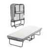 Rollaway Bed, Black Metal Frame, Outdoor Rocking Chair With White Cushion, 31 X 75 In. Folding Bed With 4 In. Mattress -Patio Furniture Shop vevor outdoor rocking chairs zdc31yc4inchsl74hv0 64 1000