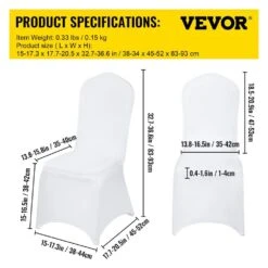 White Chair Covers Polyester Spandex Chair Cover Stretch Slipcovers Flat-Front Chair Covers (50-Pieces) 15 White Chair Covers Polyester Spandex Chair Cover Stretch Slipcovers Flat-Front Chair Covers (50-Pieces) -Patio Furniture Shop vevor patio chair covers 50tqbbsyt00000001v0 76 1000