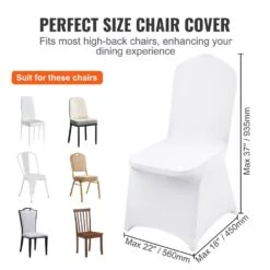 30 PCS Stretch Spandex Folding Chair Covers Universal Fitted Chair Cover Removable Washable Protective Slipcovers, White 12 30 PCS Stretch Spandex Folding Chair Covers Universal Fitted Chair Cover Removable Washable Protective Slipcovers, White -Patio Furniture Shop vevor patio chair covers ytzkqb30pcsbp21njv0 4f 1000