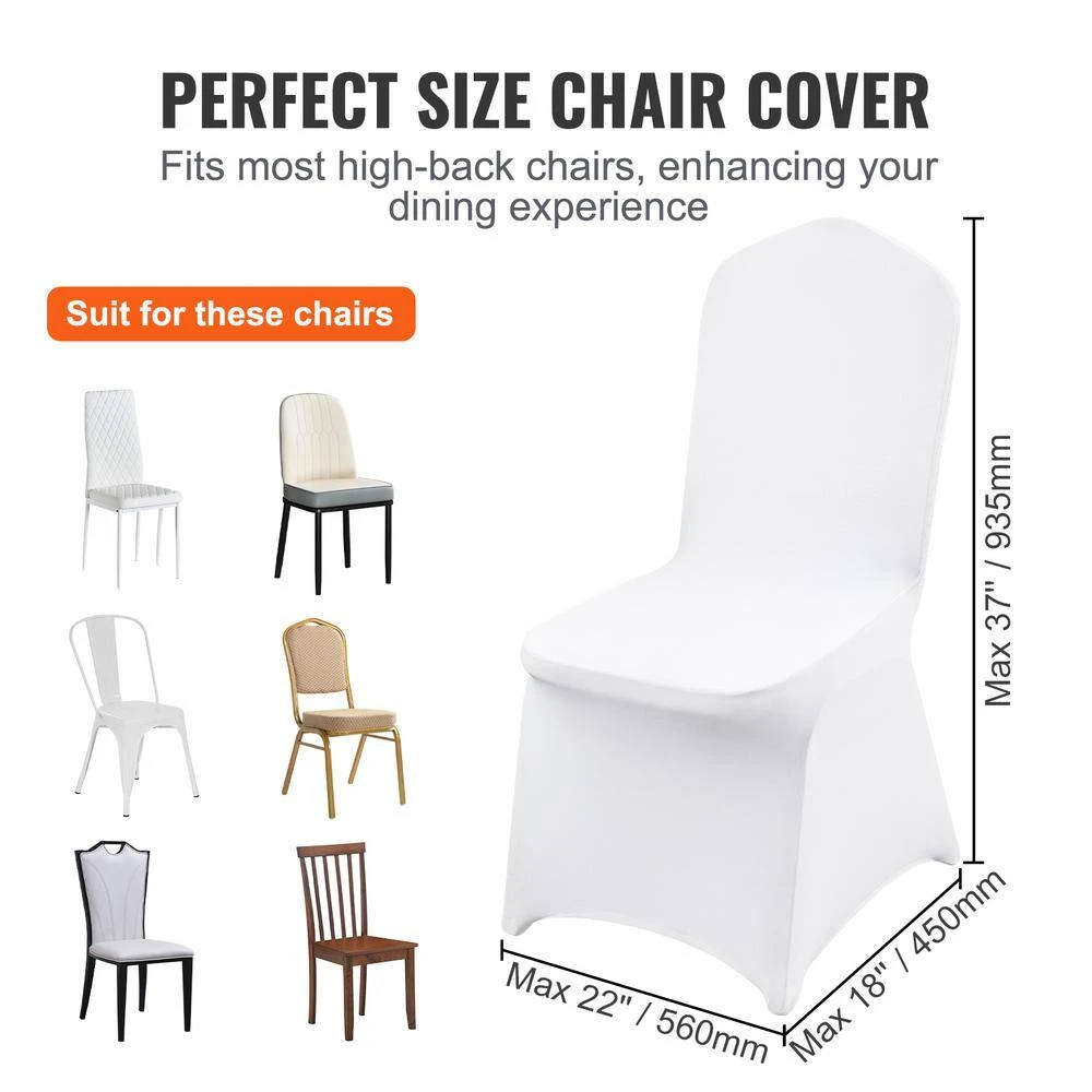 30 PCS Stretch Spandex Folding Chair Covers Universal Fitted Chair Cover Removable Washable Protective Slipcovers, White 5 30 PCS Stretch Spandex Folding Chair Covers Universal Fitted Chair Cover Removable Washable Protective Slipcovers, White - Image 3