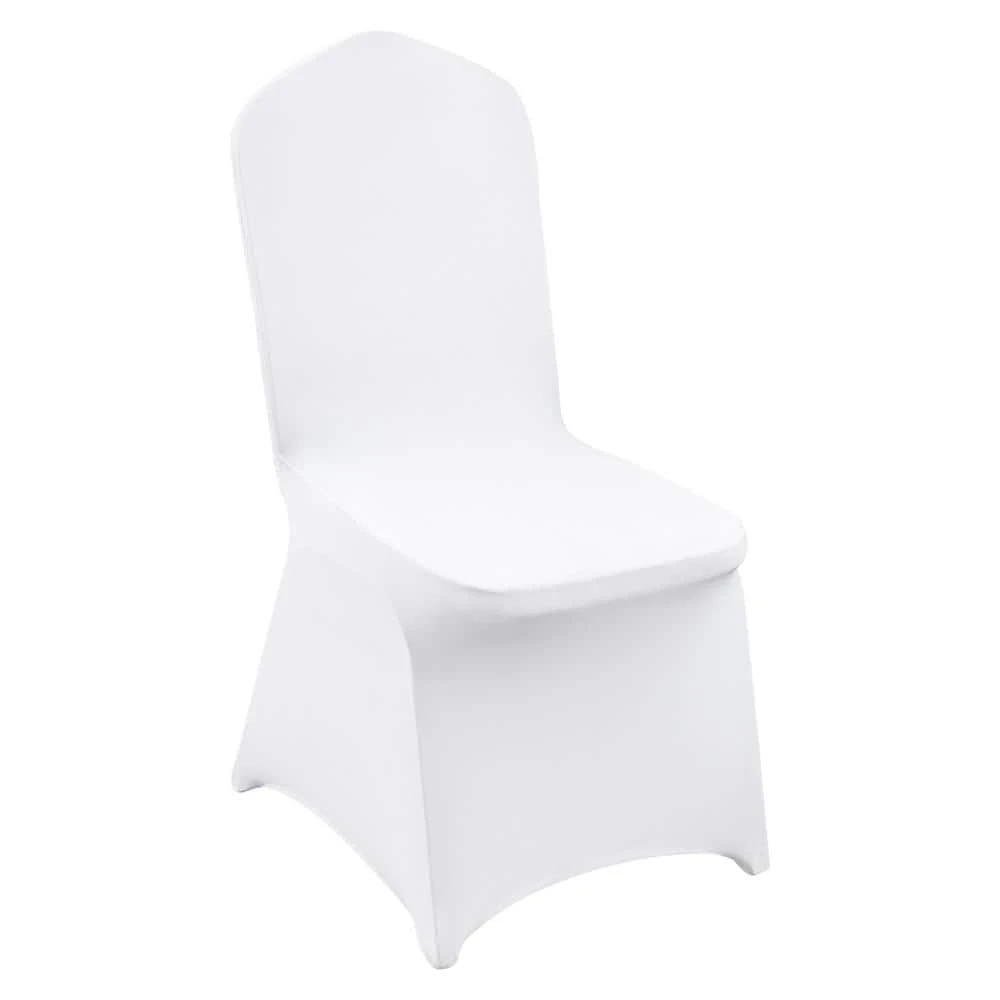 30 PCS Stretch Spandex Folding Chair Covers Universal Fitted Chair Cover Removable Washable Protective Slipcovers, White 3 30 PCS Stretch Spandex Folding Chair Covers Universal Fitted Chair Cover Removable Washable Protective Slipcovers, White