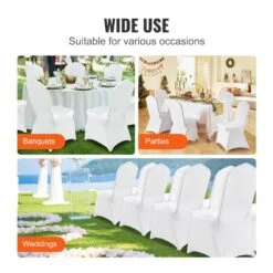 30 PCS Stretch Spandex Folding Chair Covers Universal Fitted Chair Cover Removable Washable Protective Slipcovers, White 15 30 PCS Stretch Spandex Folding Chair Covers Universal Fitted Chair Cover Removable Washable Protective Slipcovers, White -Patio Furniture Shop vevor patio chair covers ytzkqb30pcsbp21njv0 fa 1000