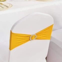 100 Pieces Stretch Spandex Chair Sashes, Chair Slipcover And Stretch Chair Sash, Yellow 17 100 Pieces Stretch Spandex Chair Sashes, Chair Slipcover And Stretch Chair Sash, Yellow -Patio Furniture Shop vevor patio chair covers ytzsdjs100pcaucq3v0 31 1000