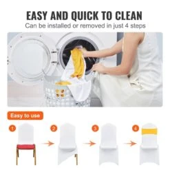 50 Set Stretch Spandex Folding Chair Covers With Chair Sashes Removable Washable Protective Slipcovers, Gold & White 13 50 Set Stretch Spandex Folding Chair Covers With Chair Sashes Removable Washable Protective Slipcovers, Gold & White -Patio Furniture Shop vevor patio chair covers ytzsdzkzsdtzmtdkdv0 1f 1000