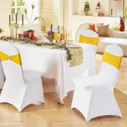 50 Set Stretch Spandex Folding Chair Covers With Chair Sashes Removable Washable Protective Slipcovers, Gold & White 17 50 Set Stretch Spandex Folding Chair Covers With Chair Sashes Removable Washable Protective Slipcovers, Gold & White -Patio Furniture Shop vevor patio chair covers ytzsdzkzsdtzmtdkdv0 31 1000