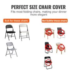White Stretch Spandex Chair Covers 12-Pieces Folding Kitchen Chairs Cover Universal Washable Slipcovers Protector -Patio Furniture Shop vevor patio chair covers zytbs132033cmg7x0v0 4f 1000