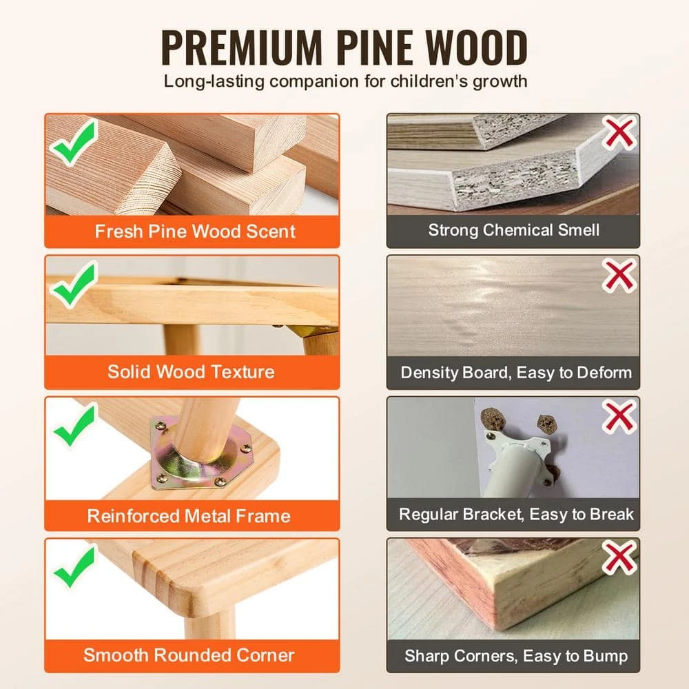 Sensory Table For Toddlers, Kids Activity Table With 3 Foldable Storage Bins And Double-Sided Board, Play Sand, Wooden 7 Sensory Table For Toddlers, Kids Activity Table With 3 Foldable Storage Bins And Double-Sided Board, Play Sand, Wooden - Image 5