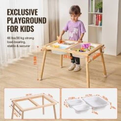 Sensory Table For Toddlers, Kids Activity Table With 3 Foldable Storage Bins And Paper Roll Holder, Play Table, Wooden 13 Sensory Table For Toddlers, Kids Activity Table With 3 Foldable Storage Bins And Paper Roll Holder, Play Table, Wooden -Patio Furniture Shop vevor patio dining tables ggzdjzbk2129vb7wfv0 1f 1000