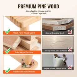 Sensory Table For Toddlers, Kids Activity Table W/Double-Sided Tabletop And Non-Slip Feet, Outdoor Play Activity, Wooden -Patio Furniture Shop vevor patio dining tables ggzdzk212920oj4ybv0 1f 1000