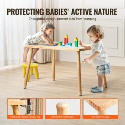 Sensory Table For Toddlers, Kids Activity Table W/Double-Sided Tabletop And Non-Slip Feet, Outdoor Play Activity, Wooden -Patio Furniture Shop vevor patio dining tables ggzdzk212920oj4ybv0 fa 1000